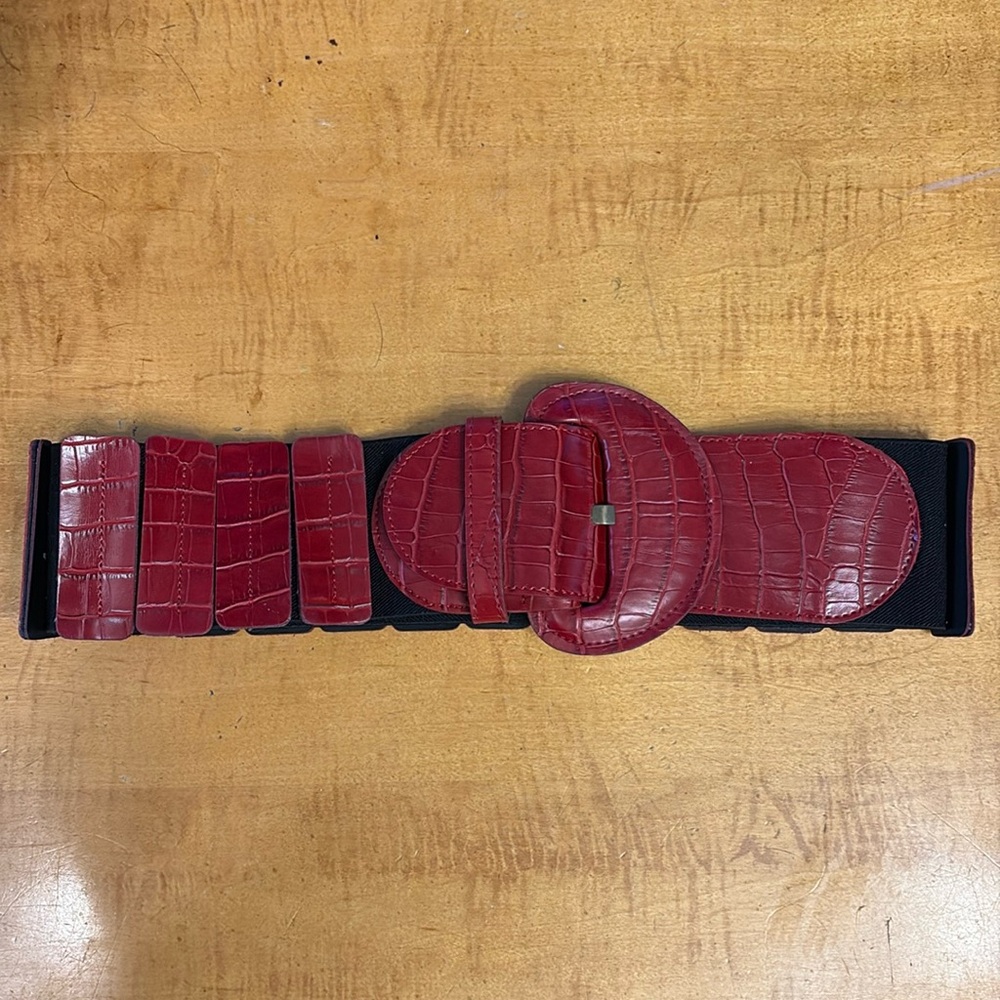 BEBE THICK Red BELT Petite Small